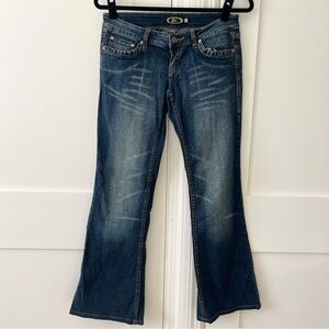 BC Collection Y2K Low-Rise Bootcut Jeans Dark Wash Sz 3